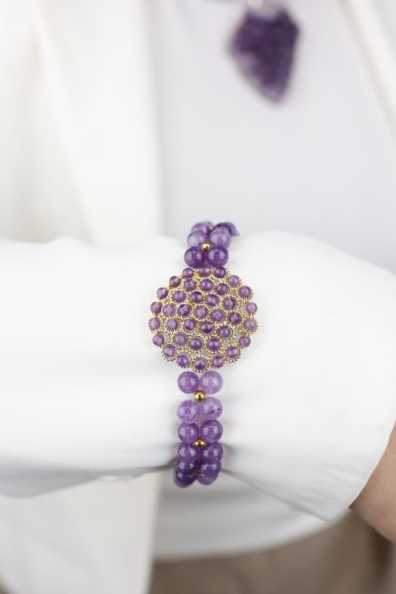 ✨ Bracciale “Velluto d’Ametista”. Pezzo unico. 💎