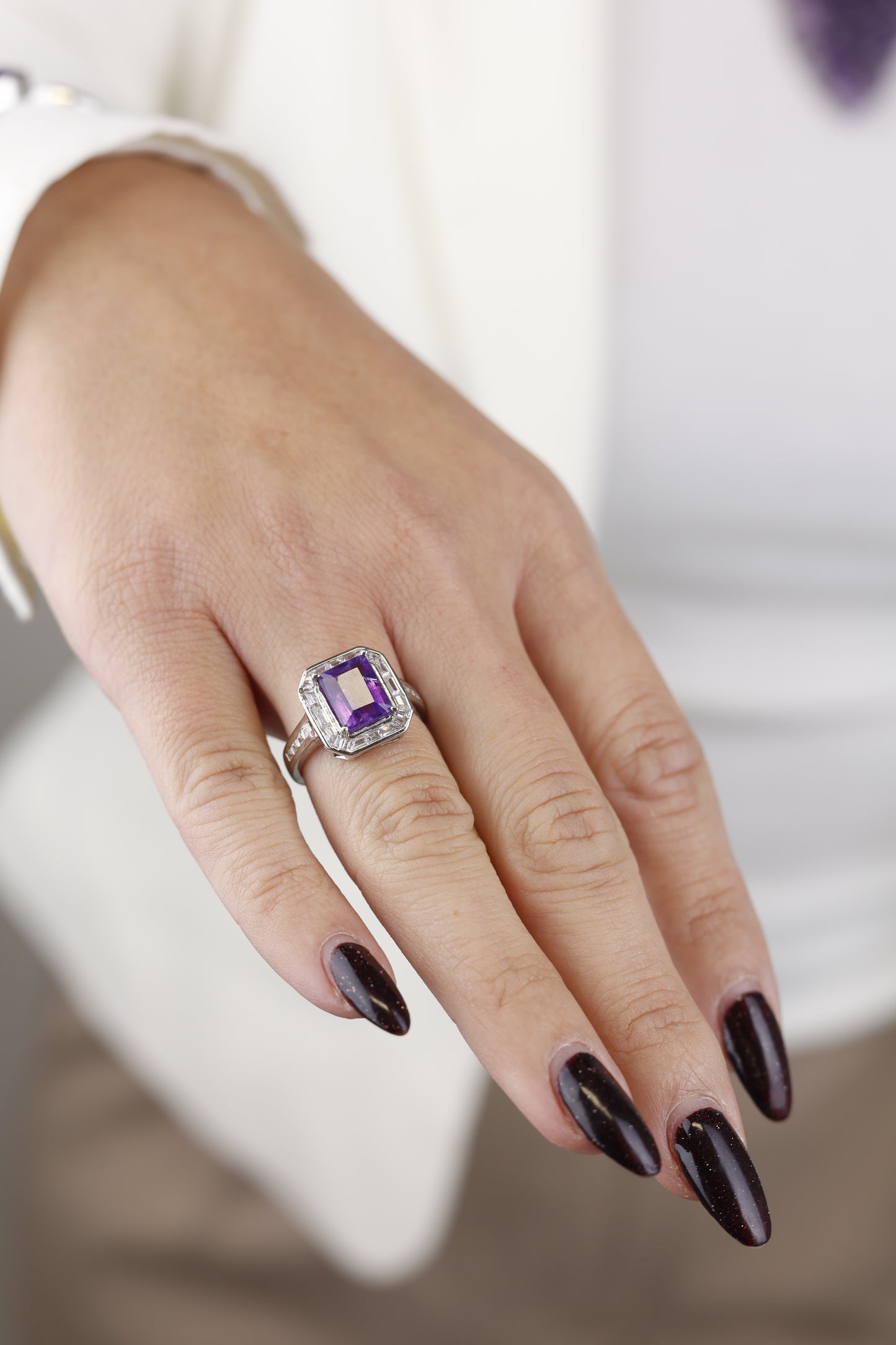 ✨ Anello “Luce d’Ametista” – Ametista Brasile 3,60 ct. Pezzo unico. 💎