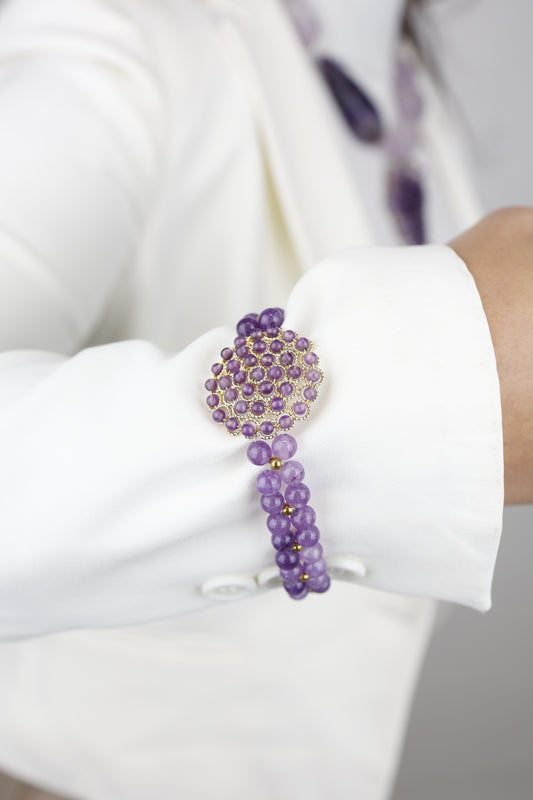✨ Bracciale “Velluto d’Ametista”. Pezzo unico. 💎