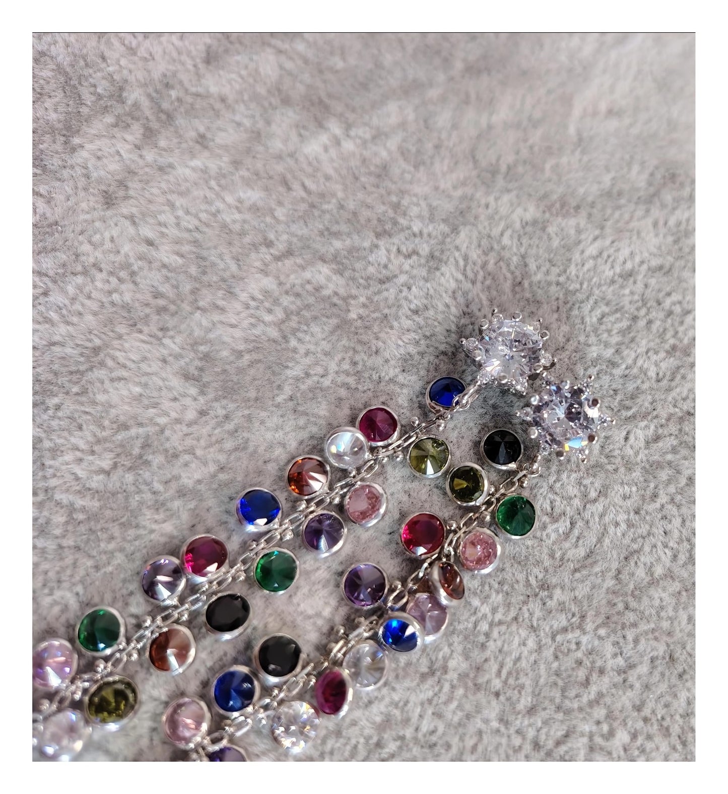 Arcobaleno di Luce - Zirconi Multicolor | Pezzo Unico