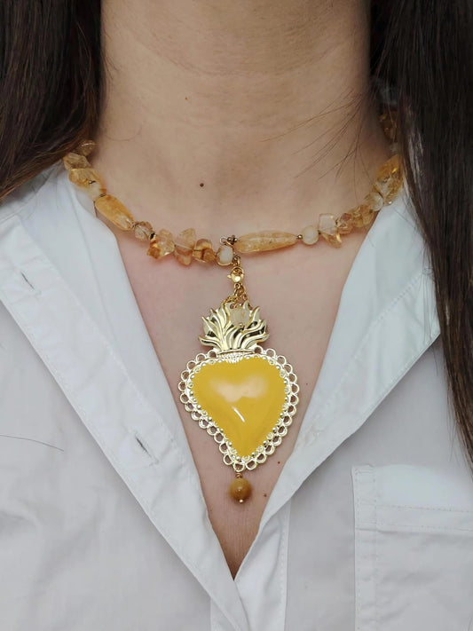 Cuore di Luce Eternity Quarzo Citrino | Firmato Lory