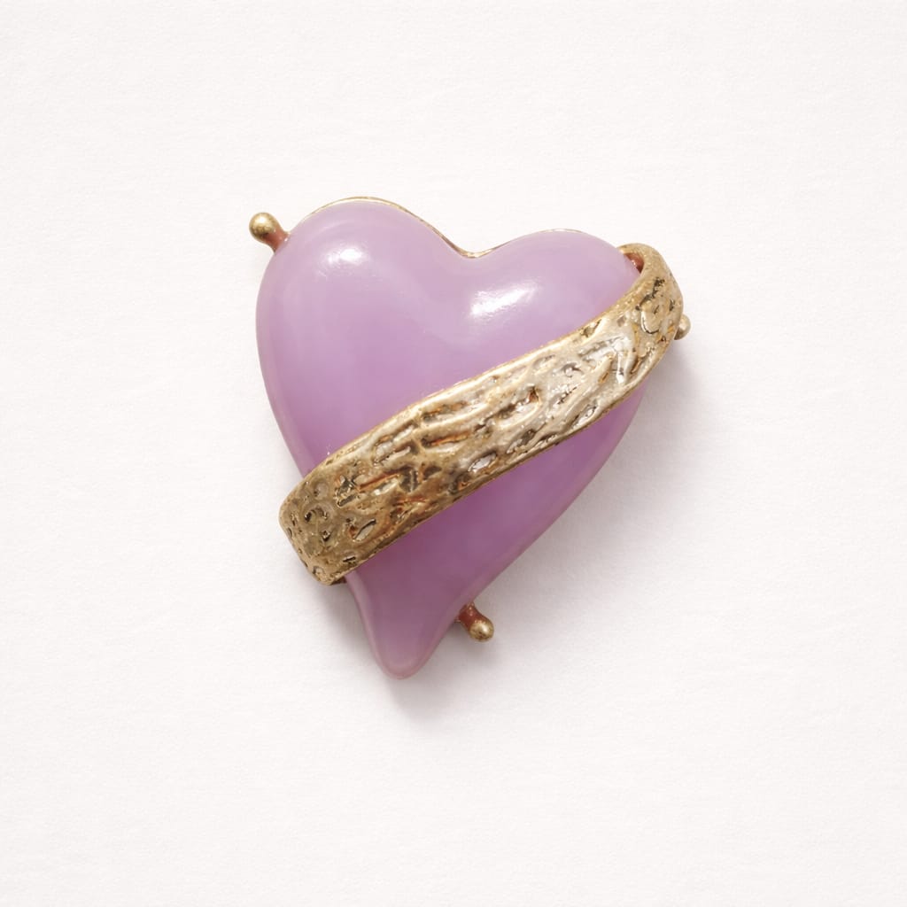 Anello Cuore Resina