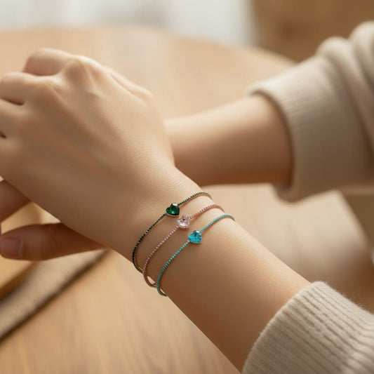 Bracciale Cuore Strass