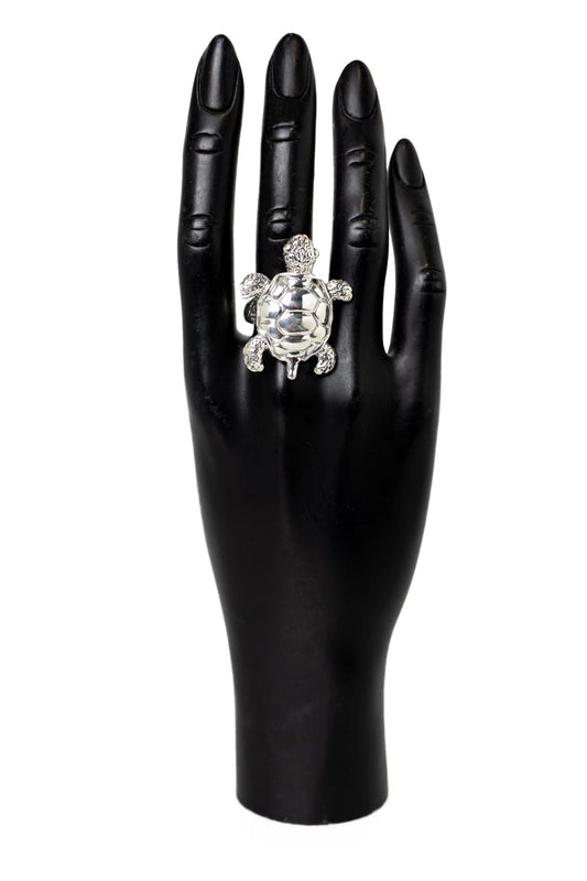 ✨ Anello “Tartaruga d’Argento” – Argento 925 Rodiato. Pezzo unico.💎