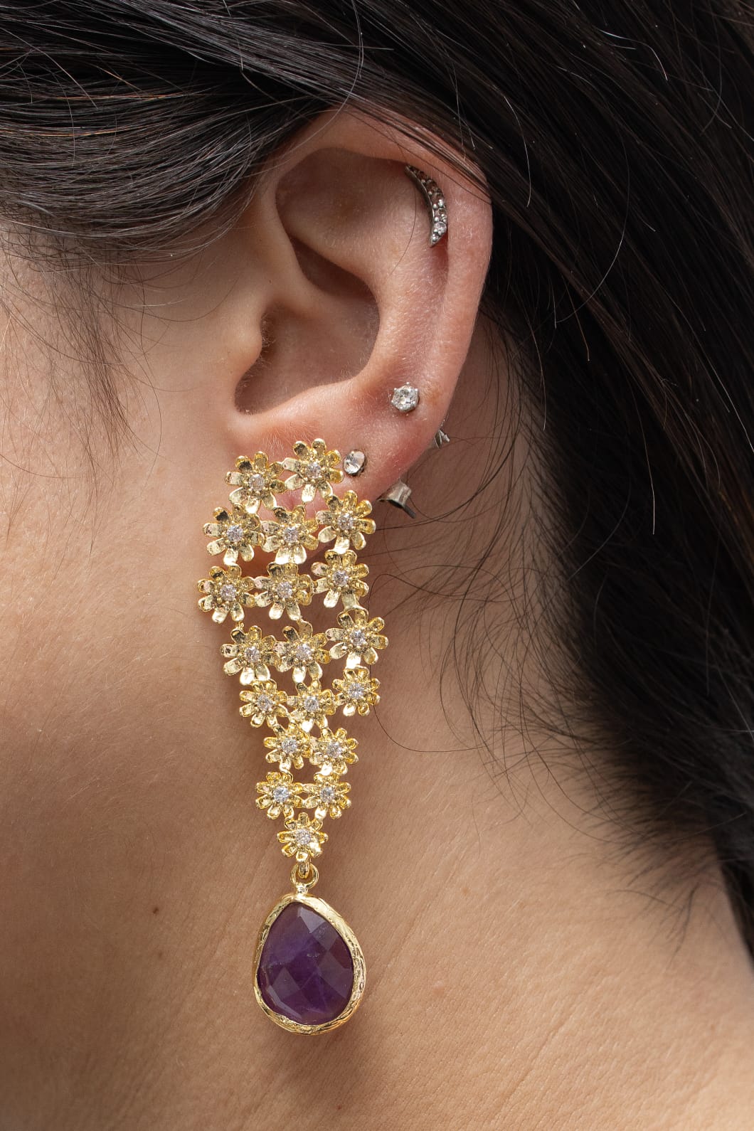 ✨ Orecchini “Gocce d’Ametista”. Pezzo unico. 💎