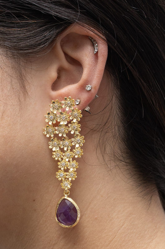 ✨ Orecchini “Gocce d’Ametista”. Pezzo unico. 💎