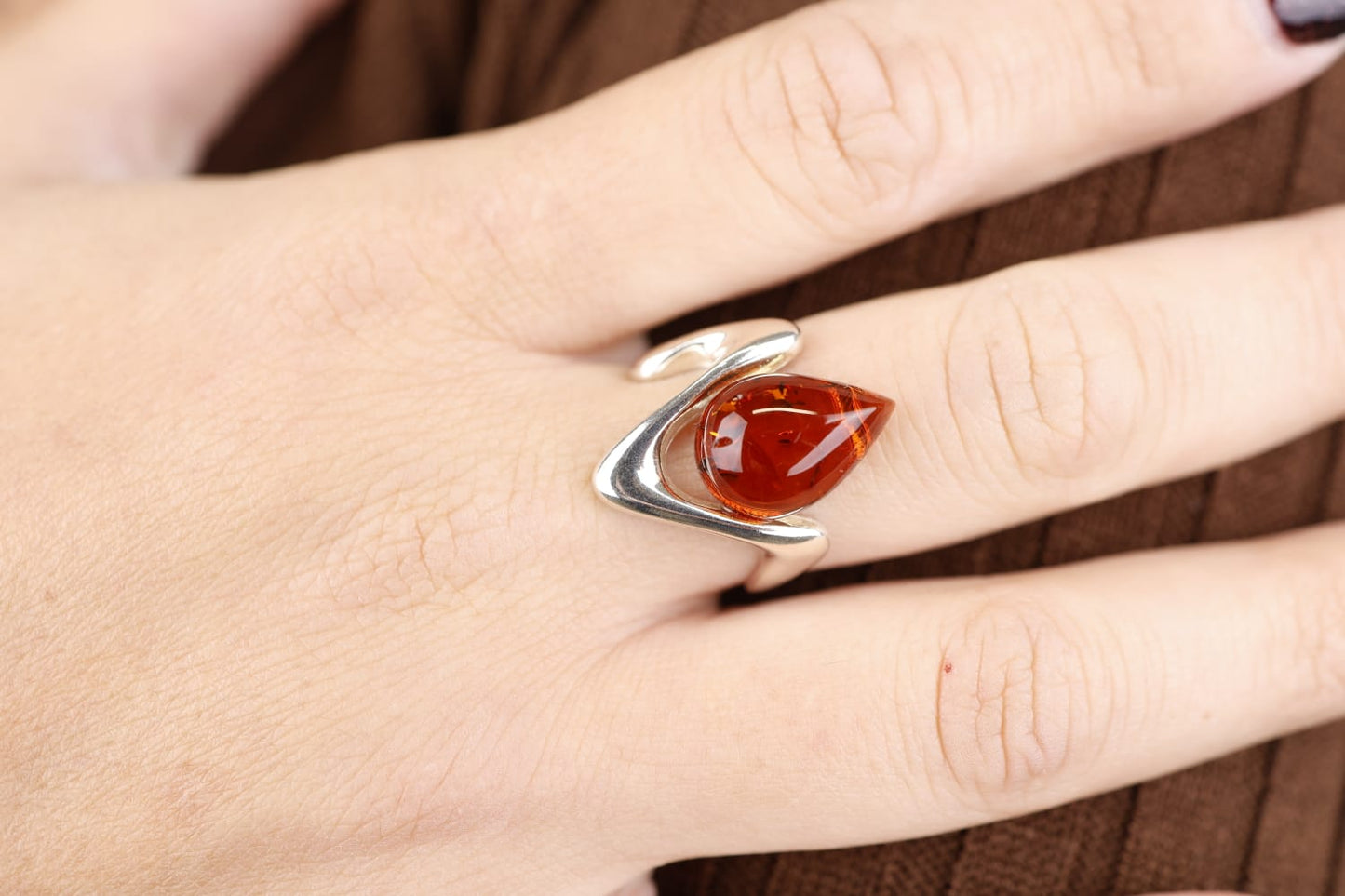 ✨ Anello “Luce d’Ambra”. Pezzo unico. 💎