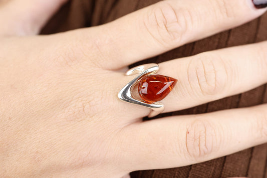 ✨ Anello “Luce d’Ambra”. Pezzo unico. 💎