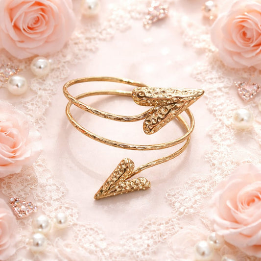 Bracciale a Spirale con Dettagli Decorativi